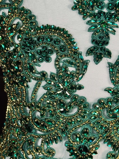 Rhinestone bodice 295