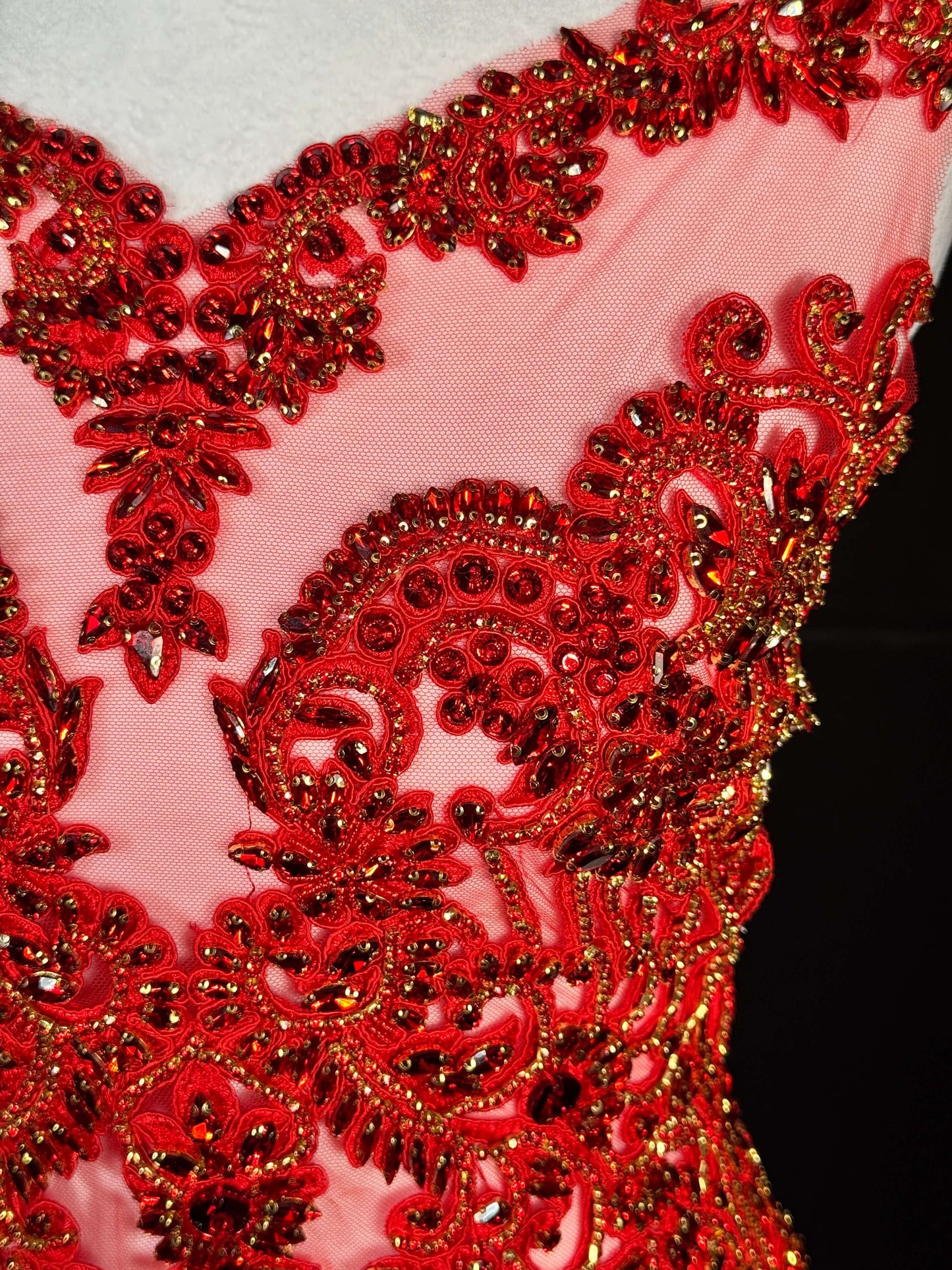 Rhinestone bodice 295