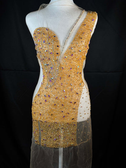 Rhinestone bodice 438