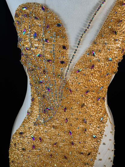 Rhinestone bodice 438