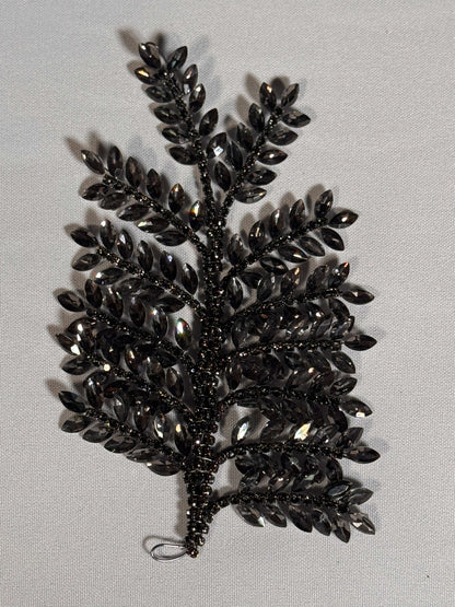 3D Rhinestone Leaf