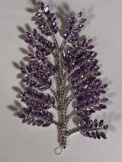 3D Rhinestone Leaf