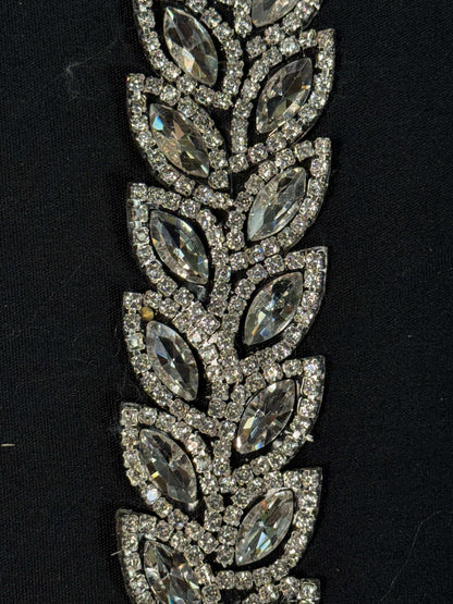 Rhinestone Leaf Trim