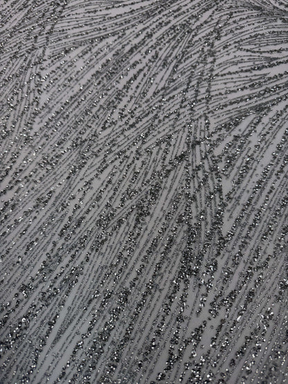 Glitter lace mesh Full elegant design