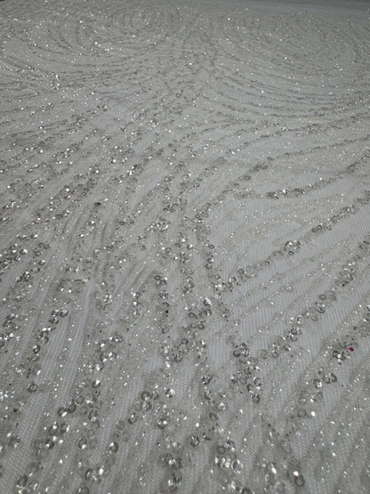 Glitter lace mesh Full elegant design