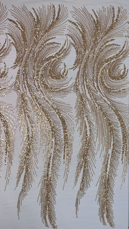 Swirl Beaded Lace