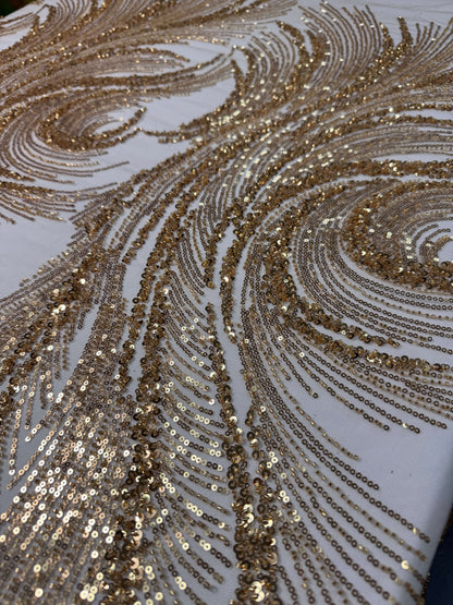 Swirl Beaded Lace
