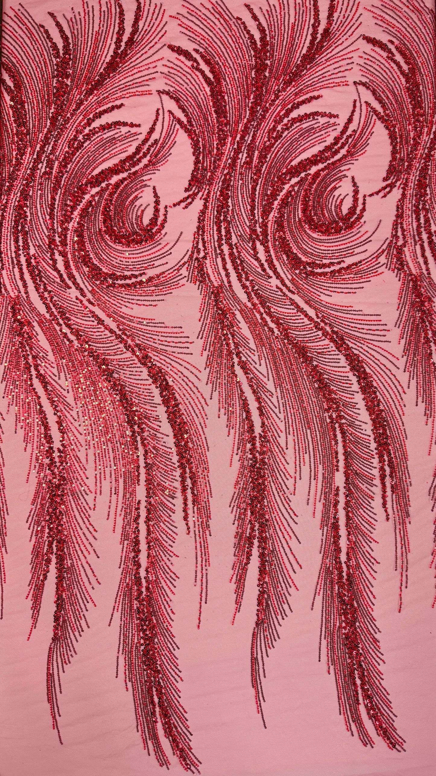 Swirl Beaded Lace