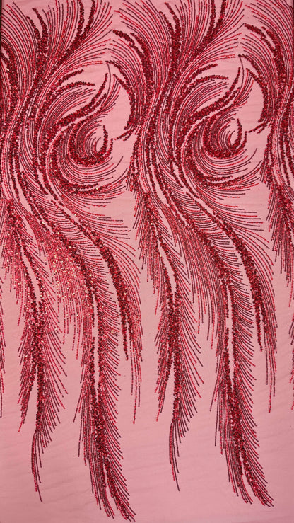 Swirl Beaded Lace