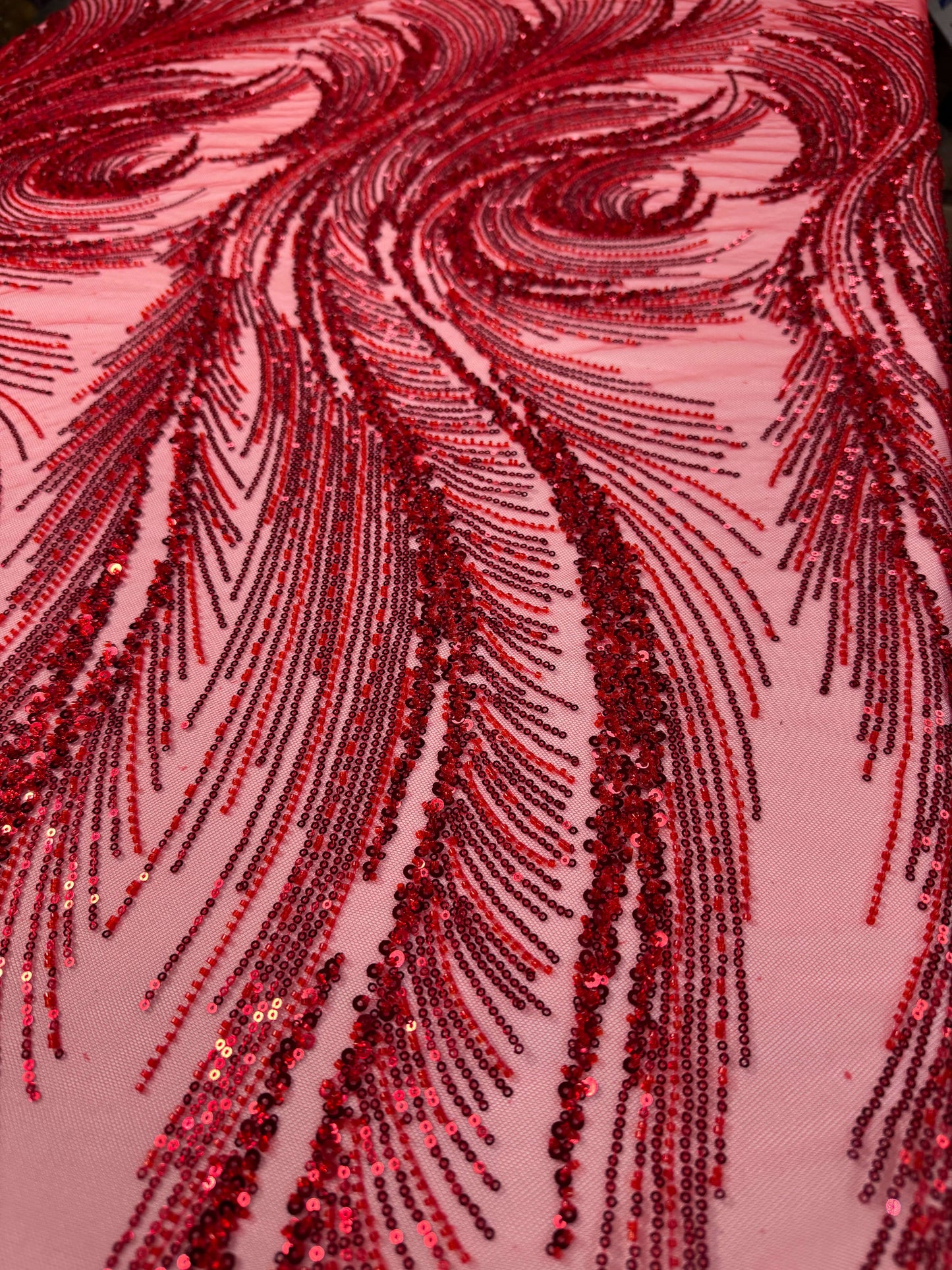 Swirl Beaded Lace