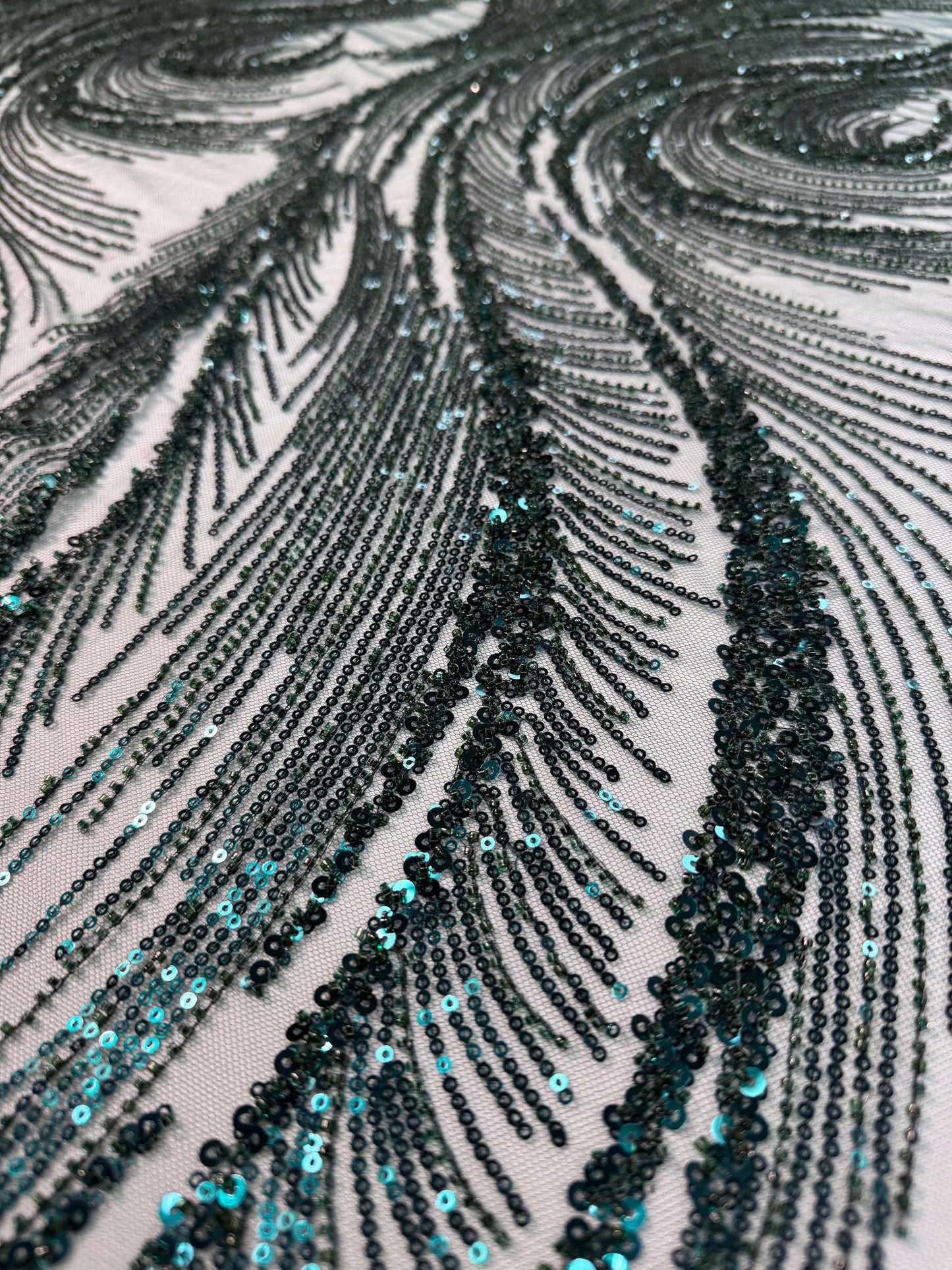 Swirl Beaded Lace