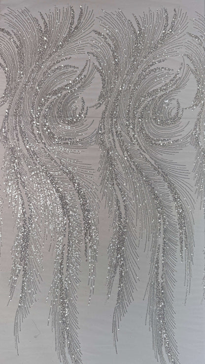 Swirl Beaded Lace