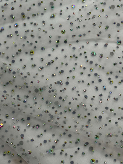 Rhinestone Invisible Mesh