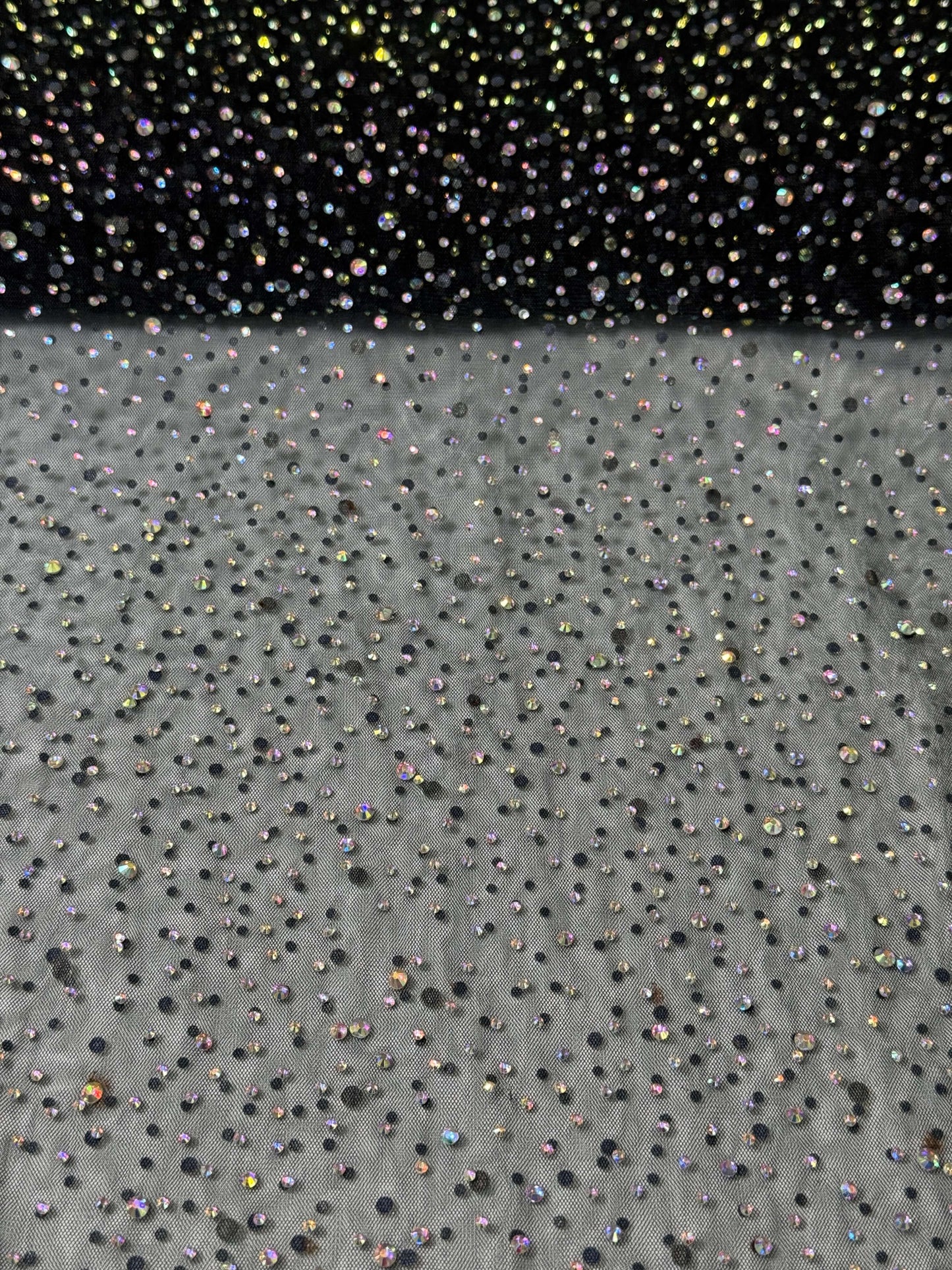 Rhinestone Invisible Mesh