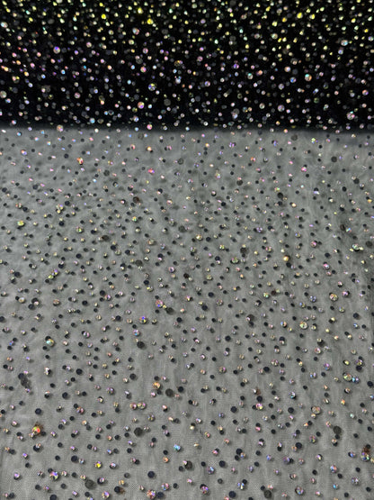 Rhinestone Invisible Mesh