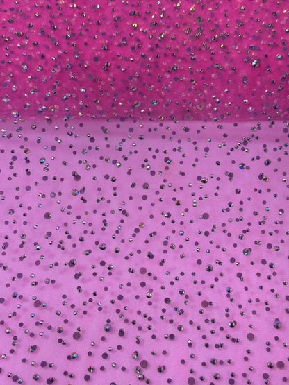 Rhinestone Invisible Mesh