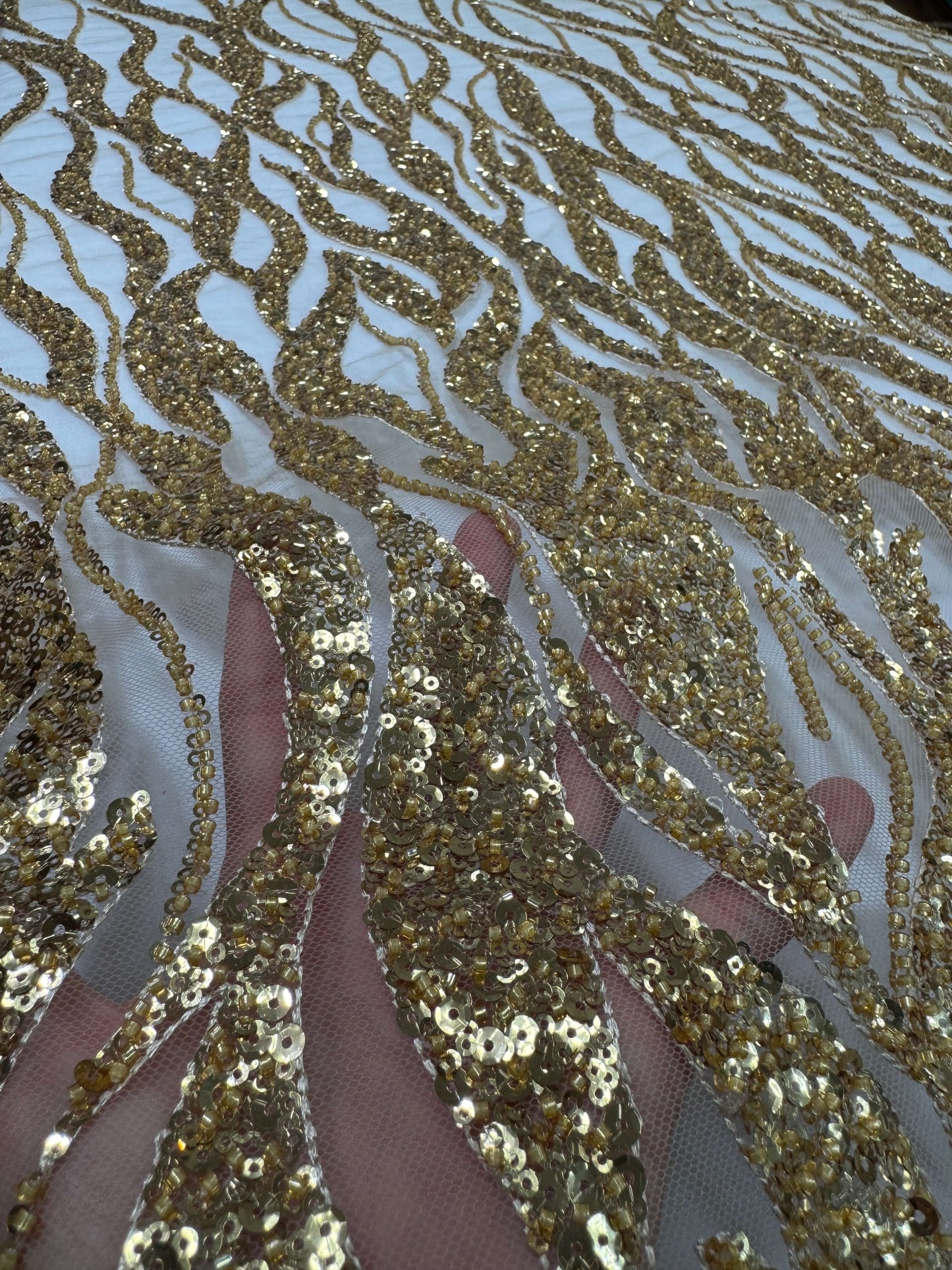 Flame Beaded Lace