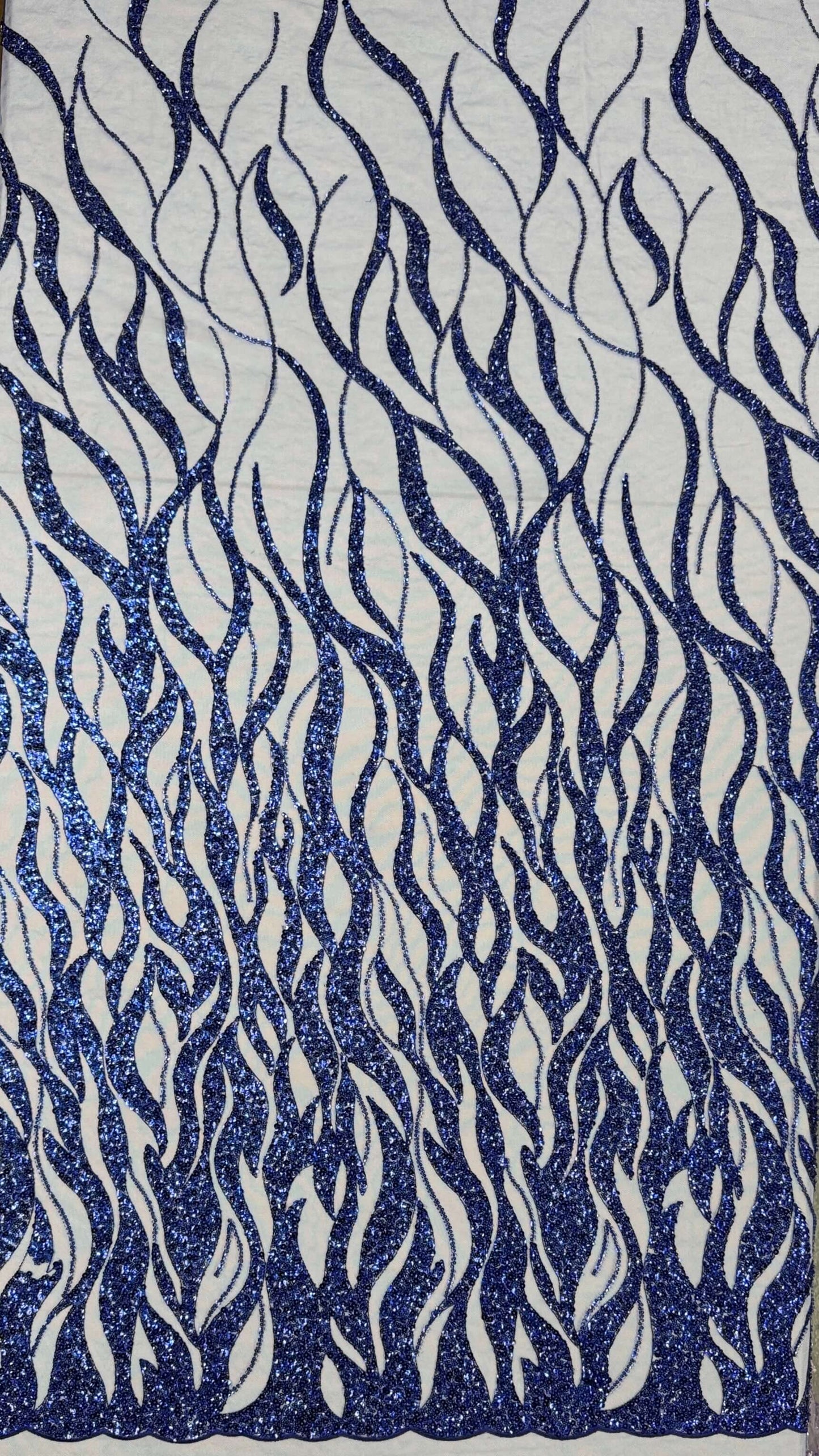 Flame Beaded Lace