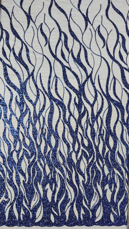 Flame Beaded Lace