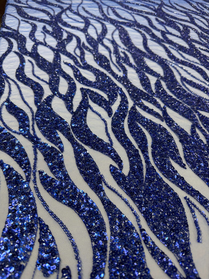 Flame Beaded Lace