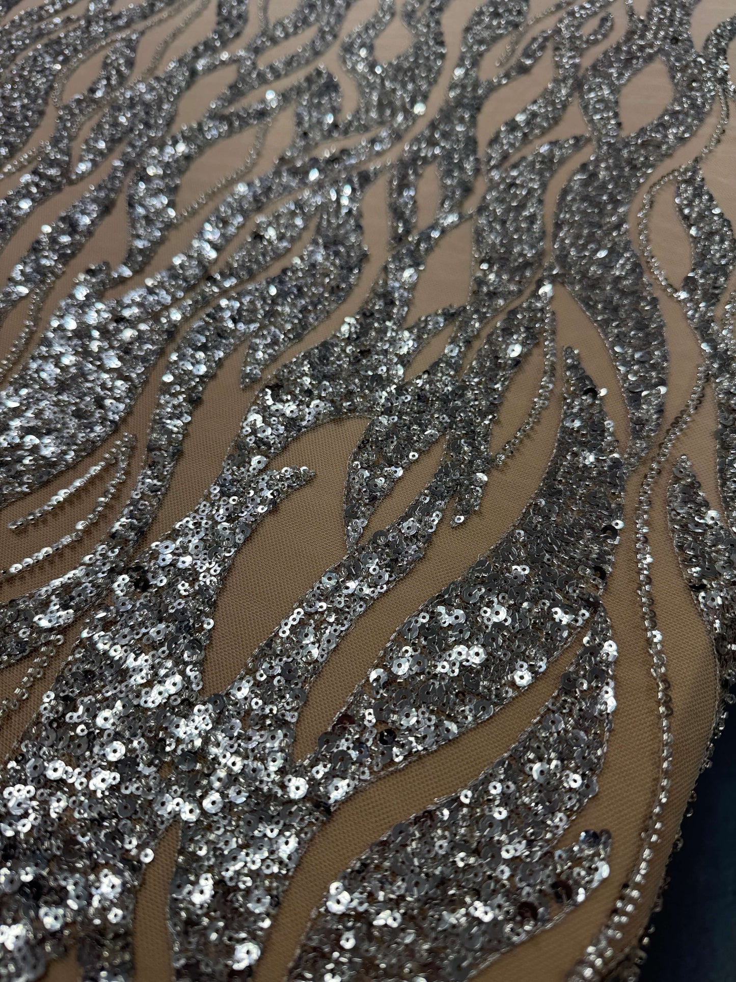 Flame Beaded Lace