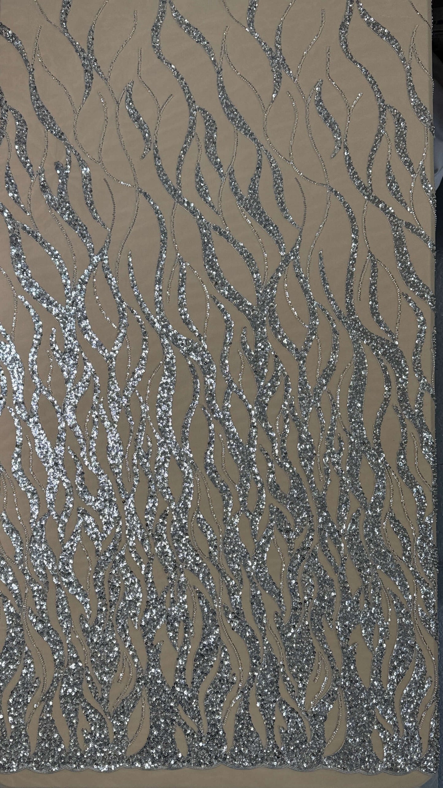 Flame Beaded Lace