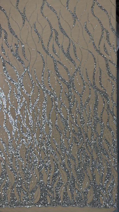 Flame Beaded Lace