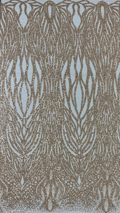 Full design beaded Lace