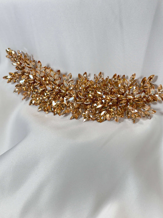 Long 3-d rhinestone Applique