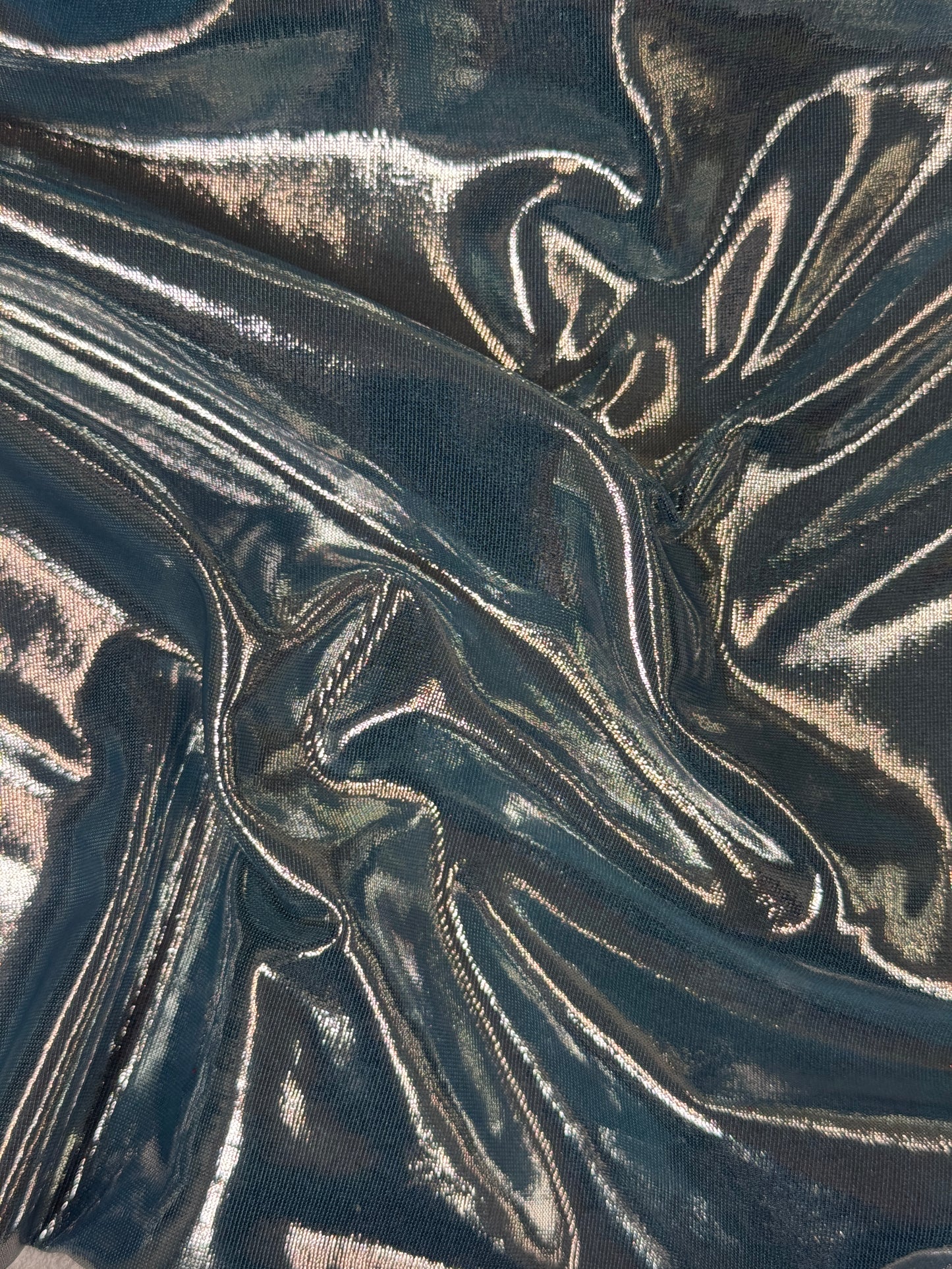 Metallic Stretch Spandex Liquid Lame