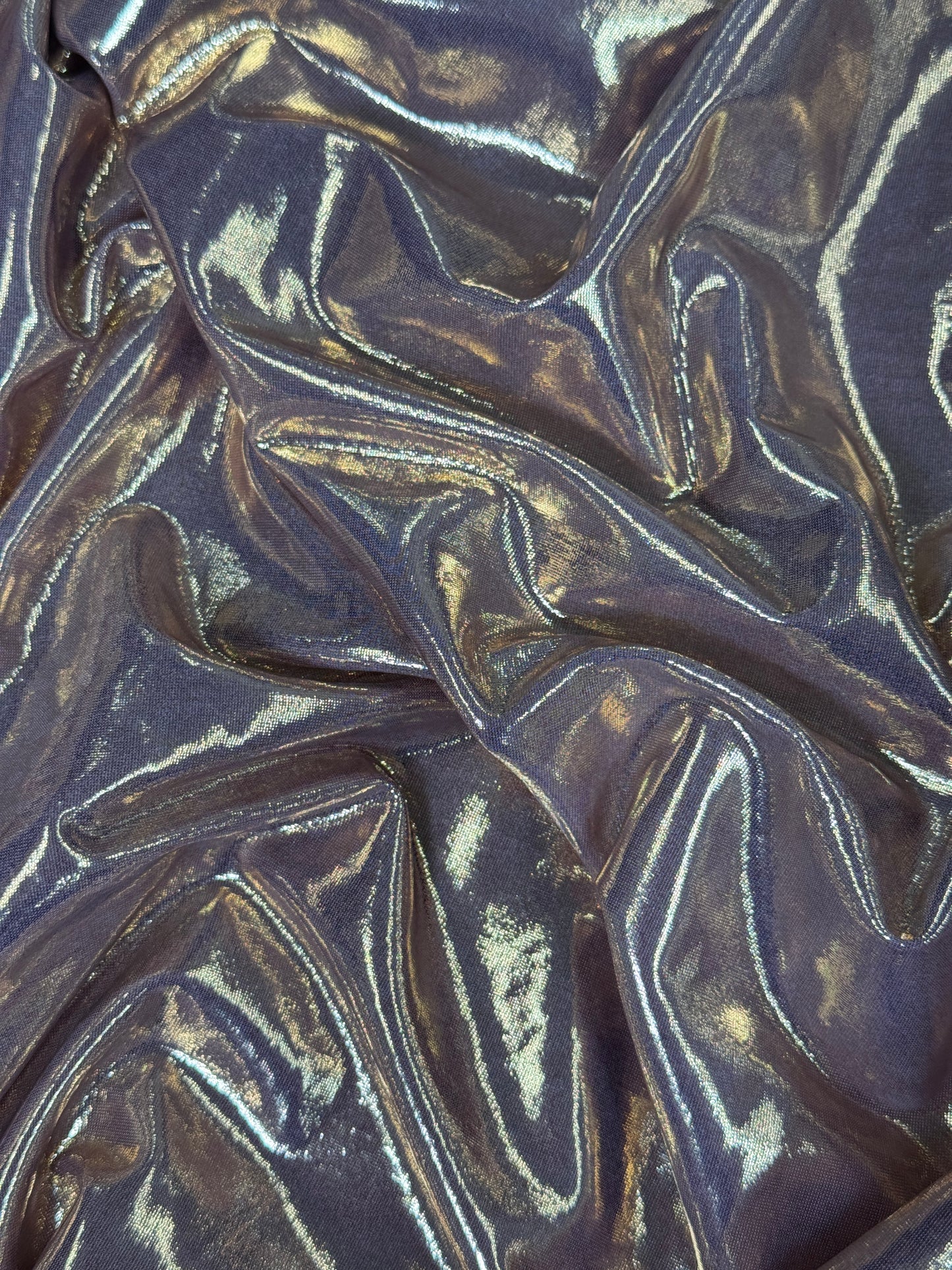 Metallic Stretch Spandex Liquid Lame