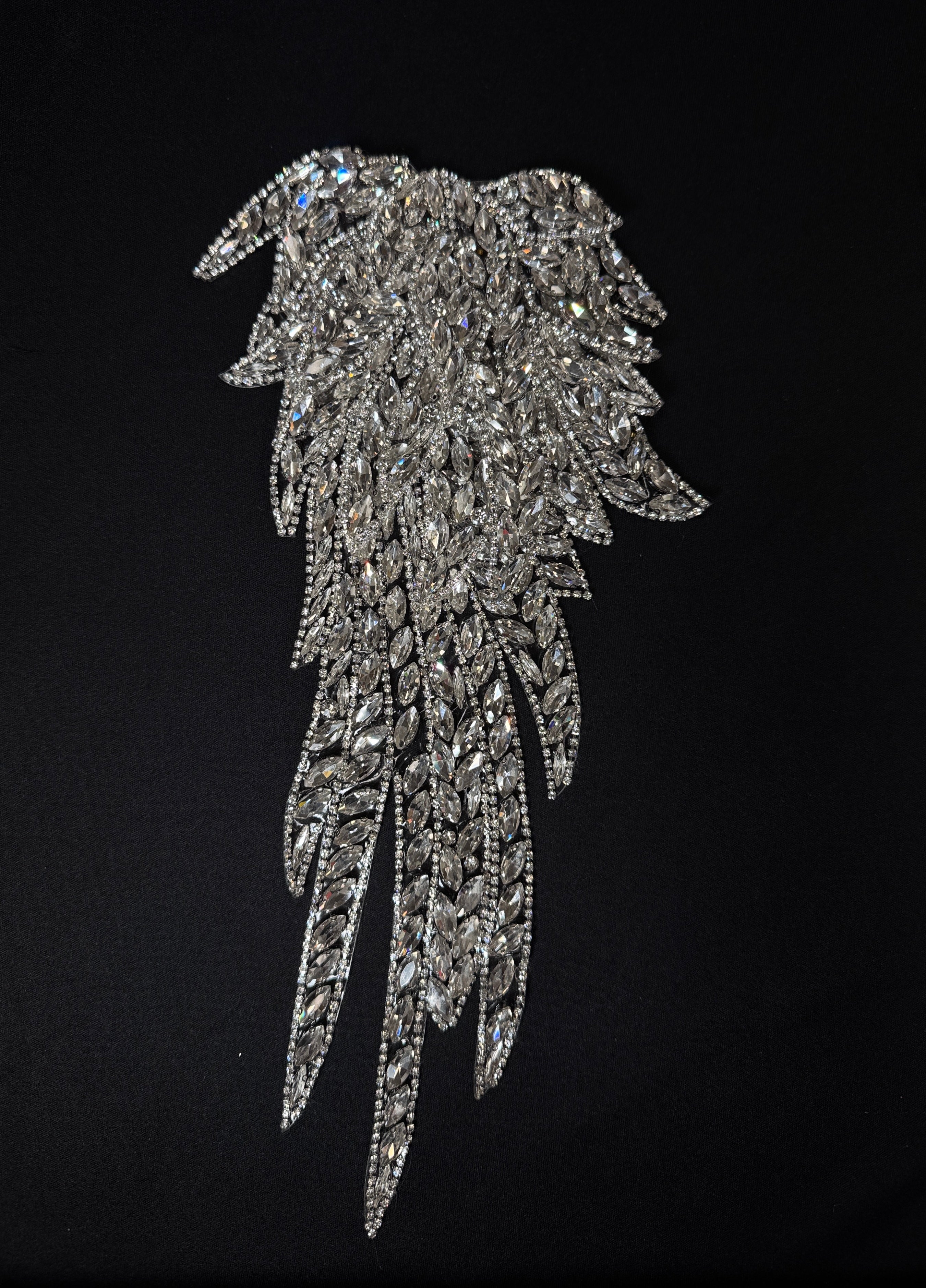 Wing Rhinestone Applique – Rosa Fabrics