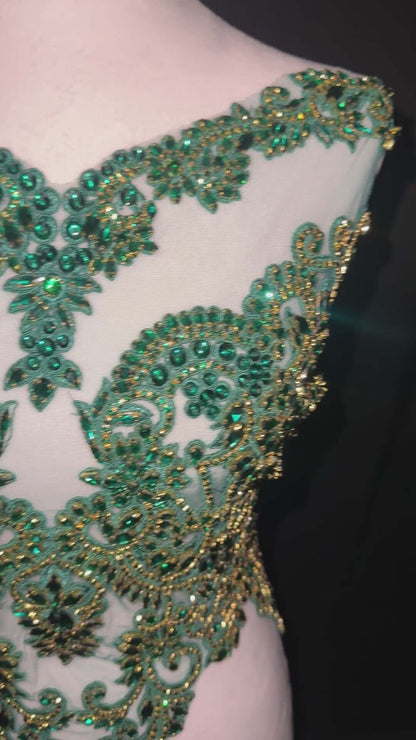 Rhinestone bodice 295