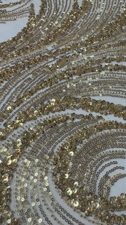Swirl Beaded Lace