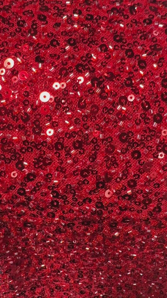Elegant solid Sequins with beads