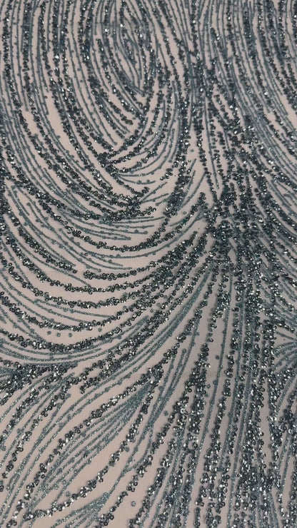 Glitter lace mesh Full elegant design