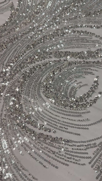 Swirl Beaded Lace