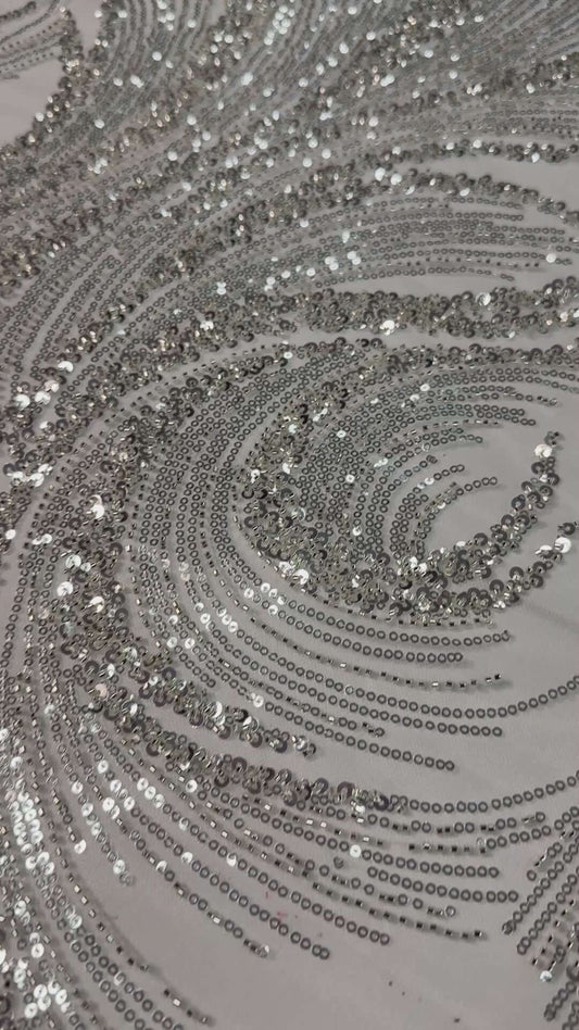 Swirl Beaded Lace