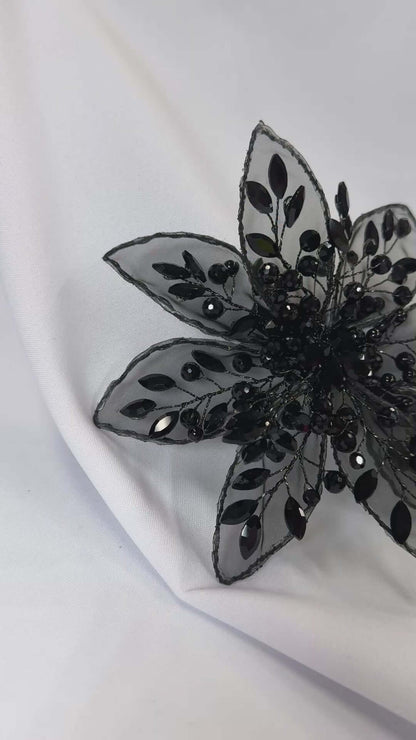 Large sheer round 3d flower