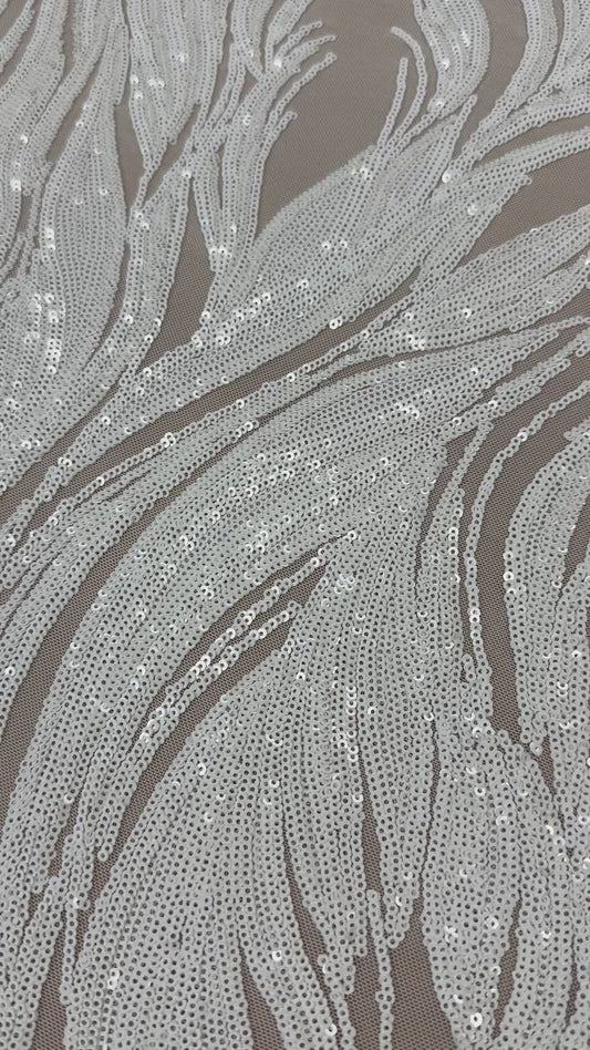 Flame elegant sequin mesh