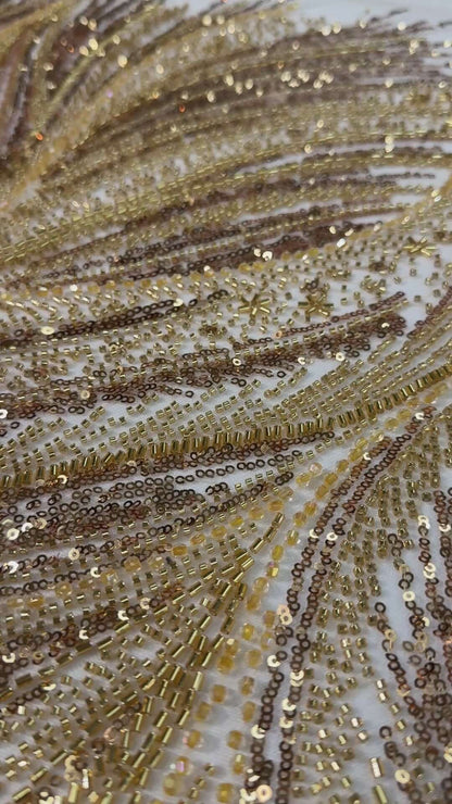 Simple Full Beaded Lace